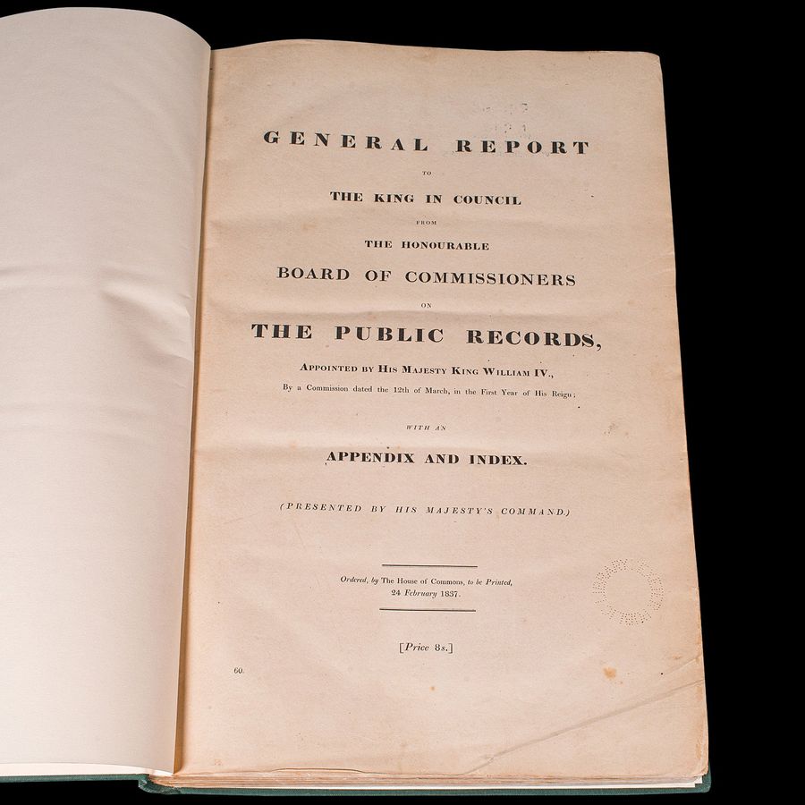 A large William IV political reference book